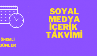 sosyal medya içerik takvimi