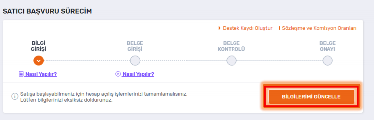 trendyol satıcı başvuru süreci