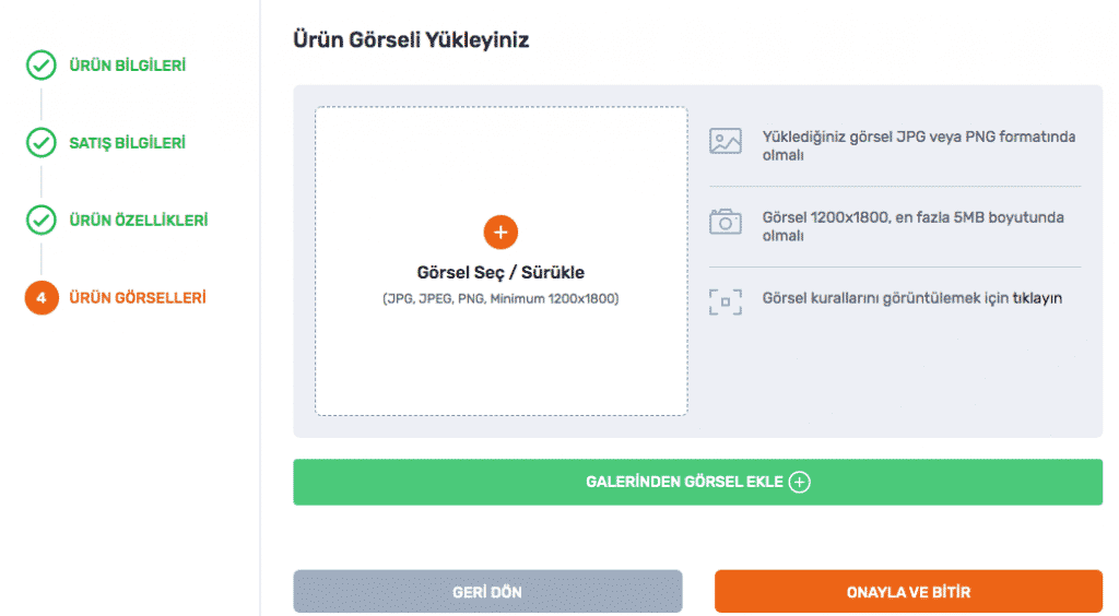 Trendyol ürün resmi nasıl yüklenir?