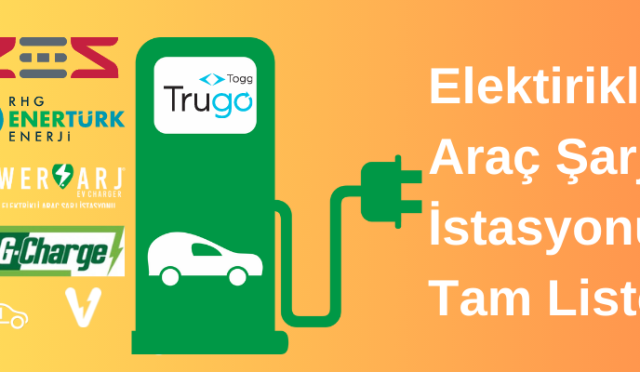 Elektirikli Araç Şarj İstasyonu Noktaları