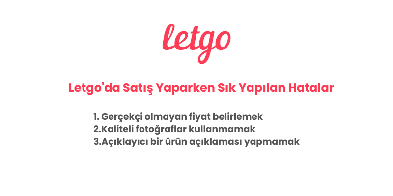 etsy - Pazaryerleri Letgo'da Satış Yaparken Sık Yapılan Hatalar