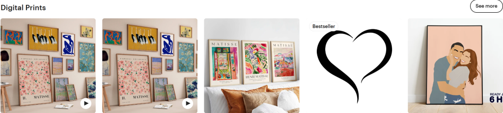 Etsy Yazdırılabilir Duvar Tabloları