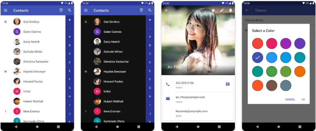 Android En İyi Rehber Uygulaması - Mobil Smart Kişiler Uygulaması Görüntüsü