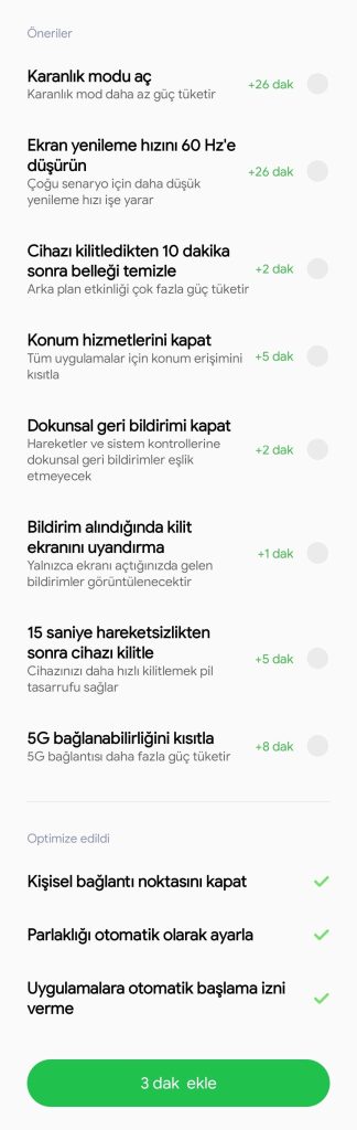 Xiaomi Pil Sağlığı Önerileri
