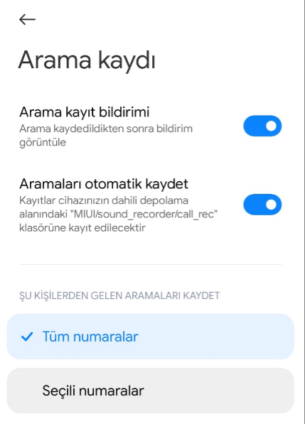 xiaomi ses kaydı nerede - Mobil Xiaomi Telefonlarda Arama Kaydetme Kapatma2
