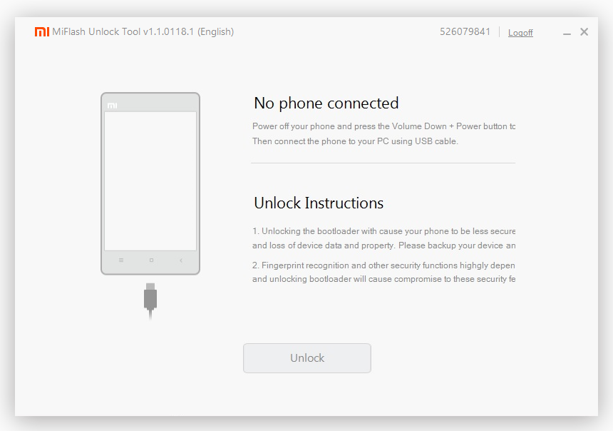 Botloader kilidi açma Mİ unlock tool