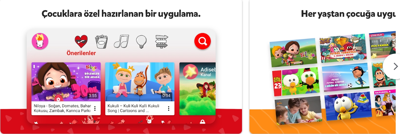 Çocuklar için güvenli youtube kullanımı